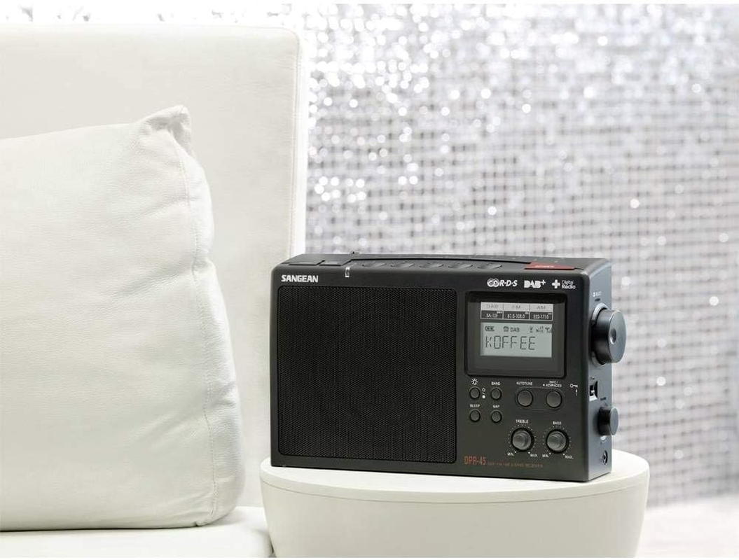 Sangean DPR45 DAB+/AM/FM Radio, Black image number 2