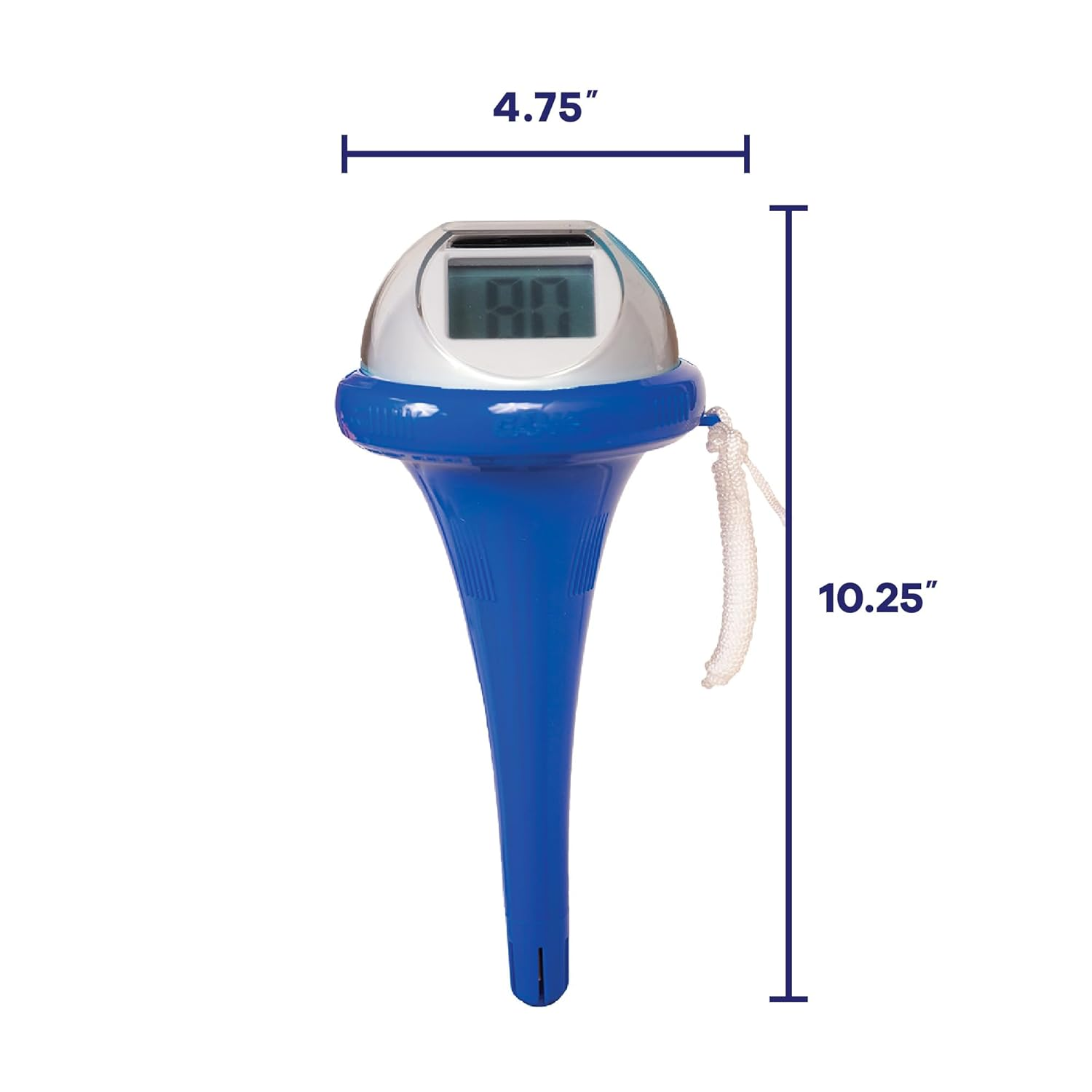 GAME Solar Digital Pool & Spa Floating Double Screen Thermometer, Solar Powered, Fahrenheit & Celsius, Double-Sided Screen, LCD Display, Dark Blue image number 4