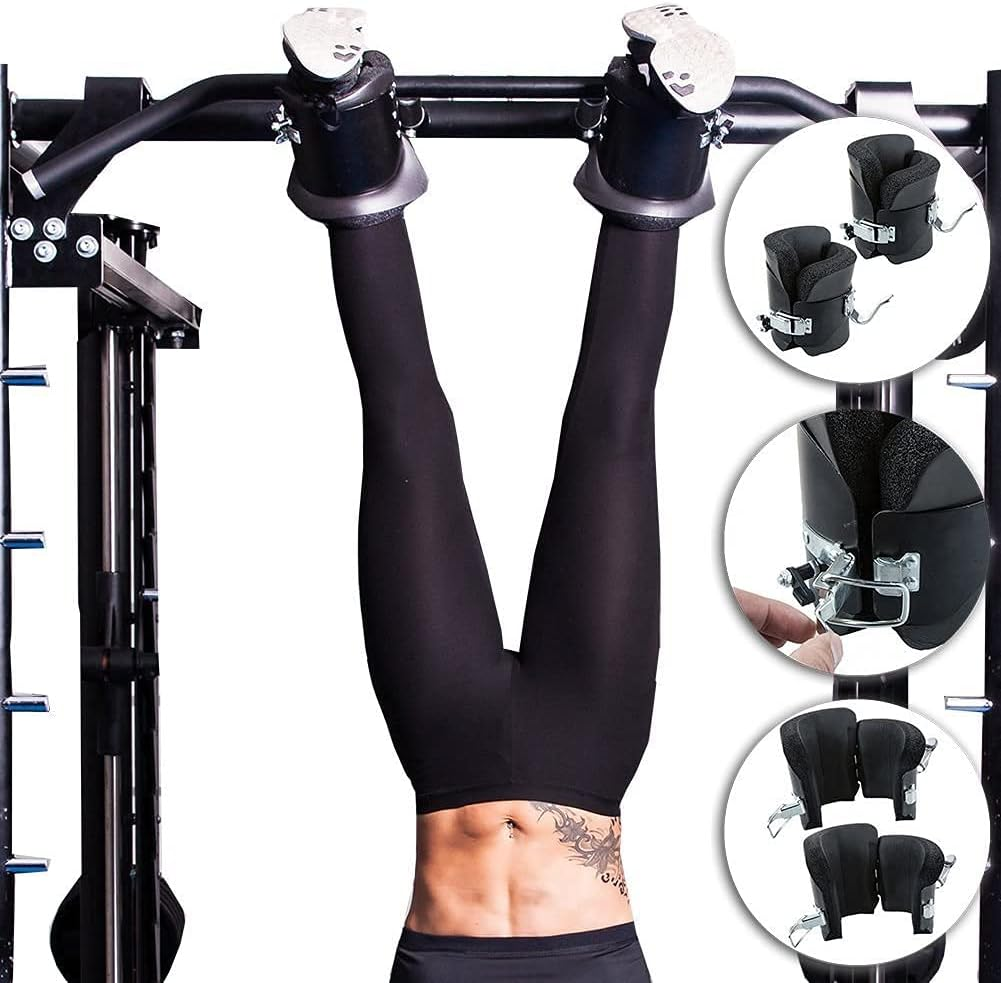 KYLIN SPORT anti Gravity Inversion Boots Abdominal Crunch Sit up Bar Hooks Therapy Core Gym Fitness Exerciser