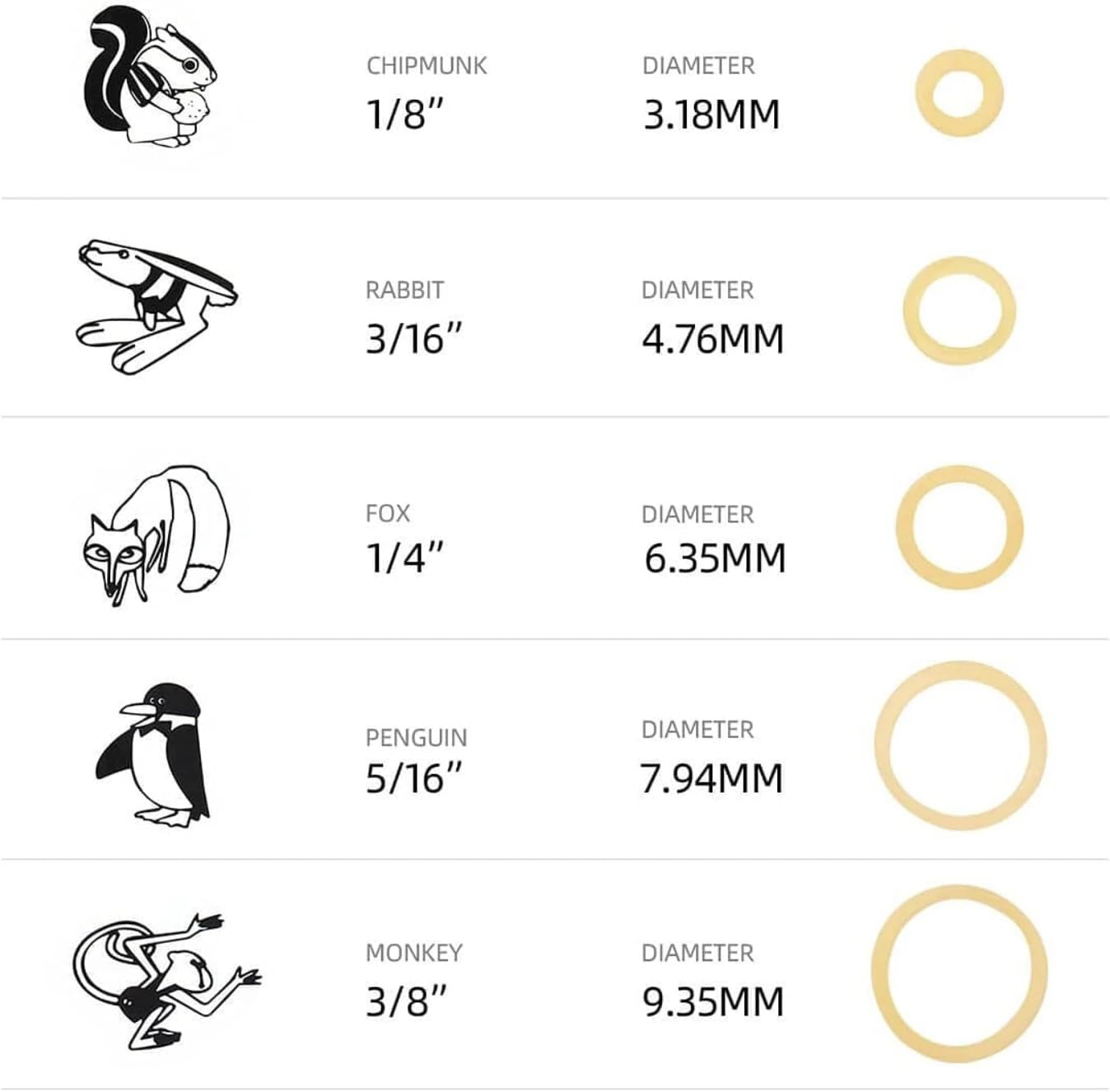 Orthodontic Elastic Rubber Bands, 200PCS 1/4" Orthodontic Rubber Band for Crooked Teeth, Tooth Gaps, Hairbands, Braids (Fox, 3.5 Oz) image number 2