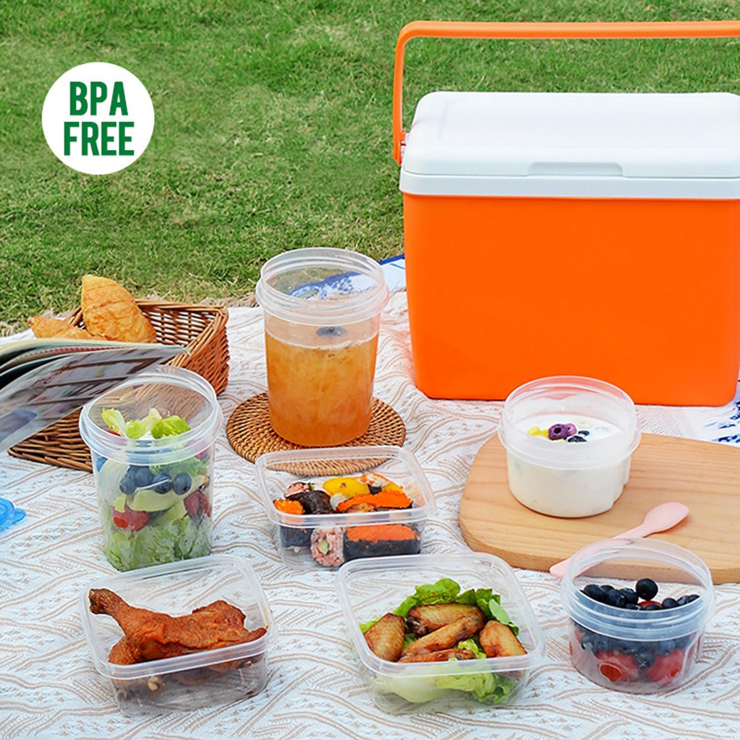 6 Pack 16 Oz Freezer Storage Containers with Screw Lids for Sealing, Airtight Plastic Food Storage Jar,Overnight Oats for Fruit, DIY Projects, Jam Spices Food Storage Jar - 500Ml-4Pcs image number 7