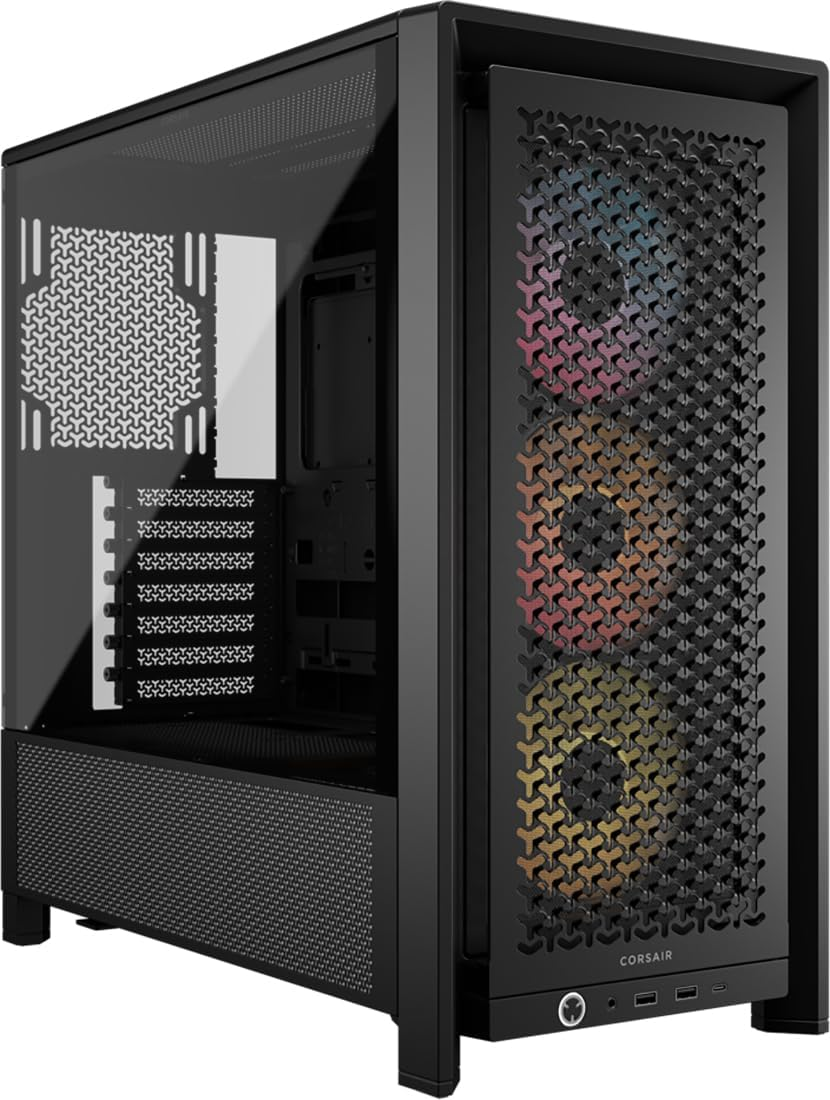 CORSAIR Frame 4000D RS ARGB Modular Mid-Tower ATX PC Case &ndash; High Airflow, 3X Pre-Installed RS ARGB Fans, Infinirail&trade; Fan Mounting System, ASUS BTF, MSI Project Zero, Gigabyte Project Stealth &ndash; Black image number 6