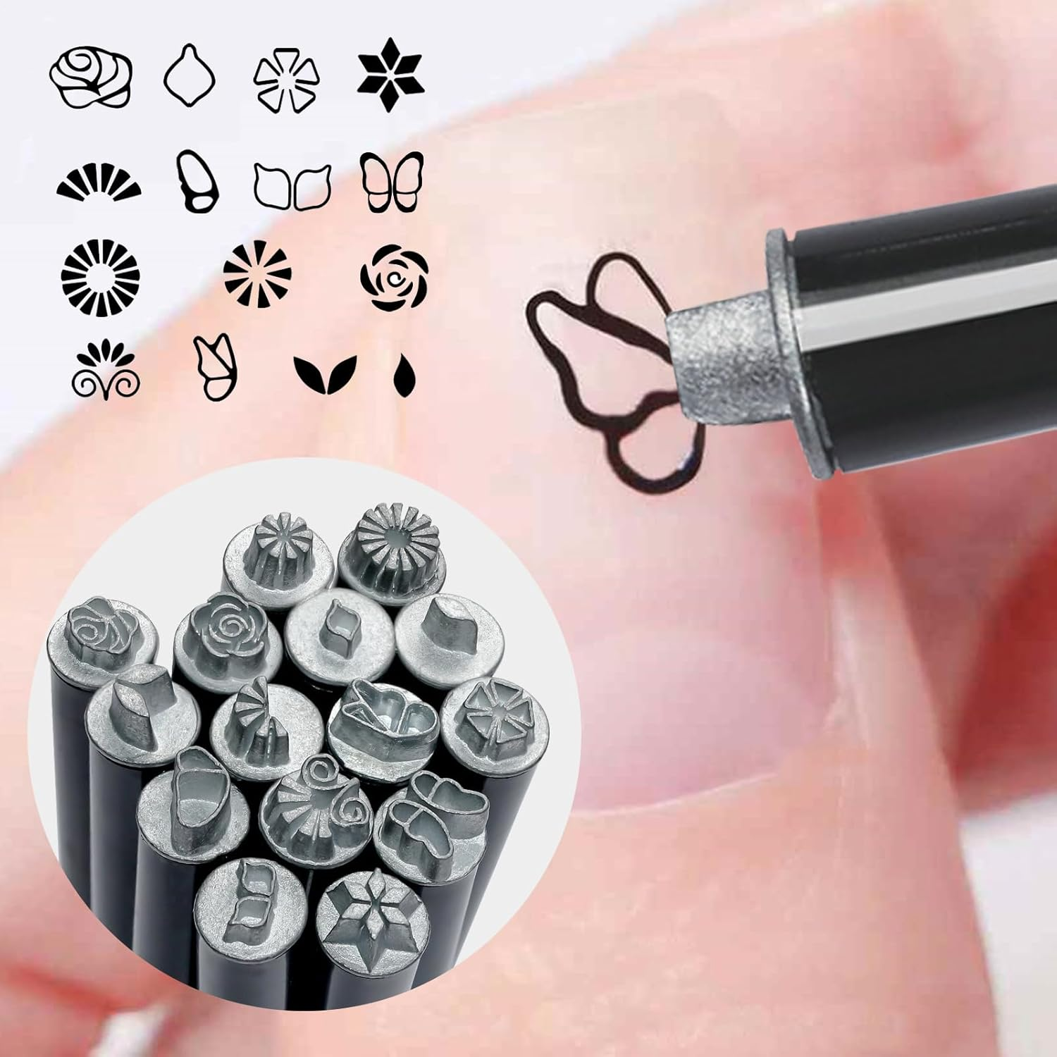 Gel Nail Stamp - Stamping Pens - Design Tools with Different Patterns Doodles Kit Professional Manicure Equipment for Women, Girls, Beginners image number 5