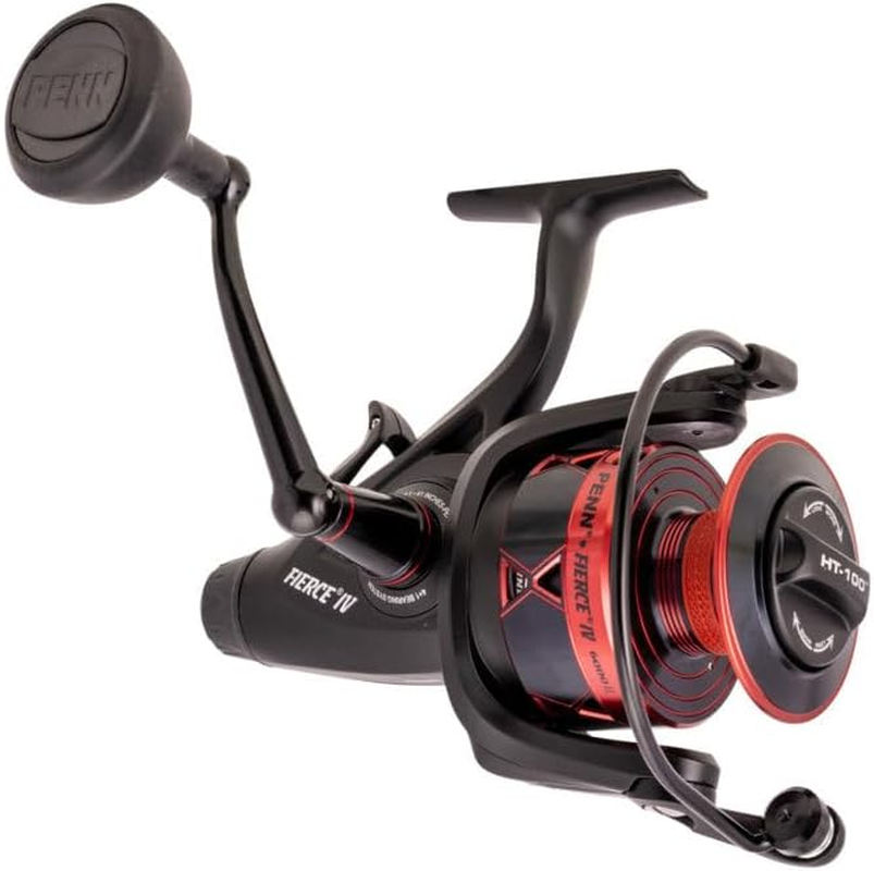 PENN Fierce IV Liveliner Saltwater Spinning Reel &ndash; Versatile Sea Fishing Reel for Boat, Kayak, Shore, Spinning, Jigging, Surf, and All-Round Use, Black/Red image number 1
