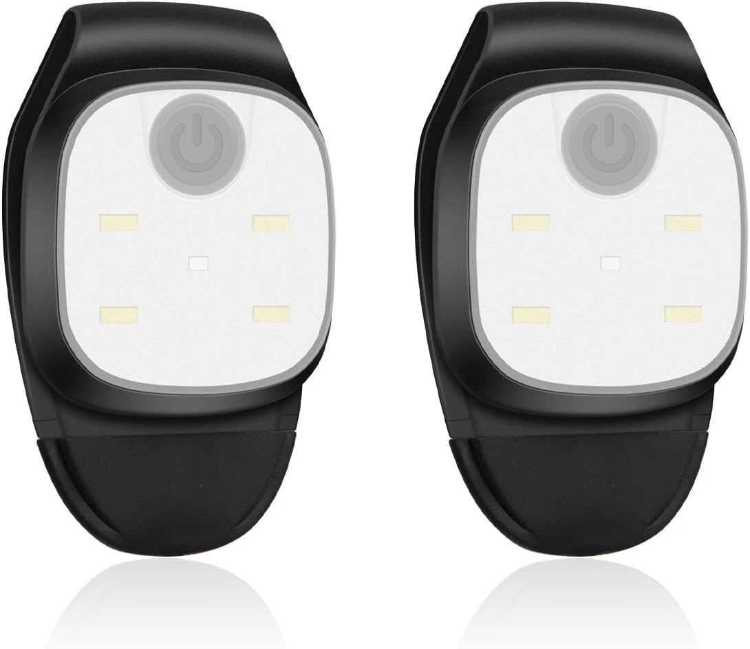 Hossom LED Clip Lamp, Pack of 2 Headlamps, LED Headlamps, Rechargeable Mini Headlamp with 4 Light Modes, Small Headlamp for Jogging, Fishing, Camping, Hiking, Running, Etc image number 2