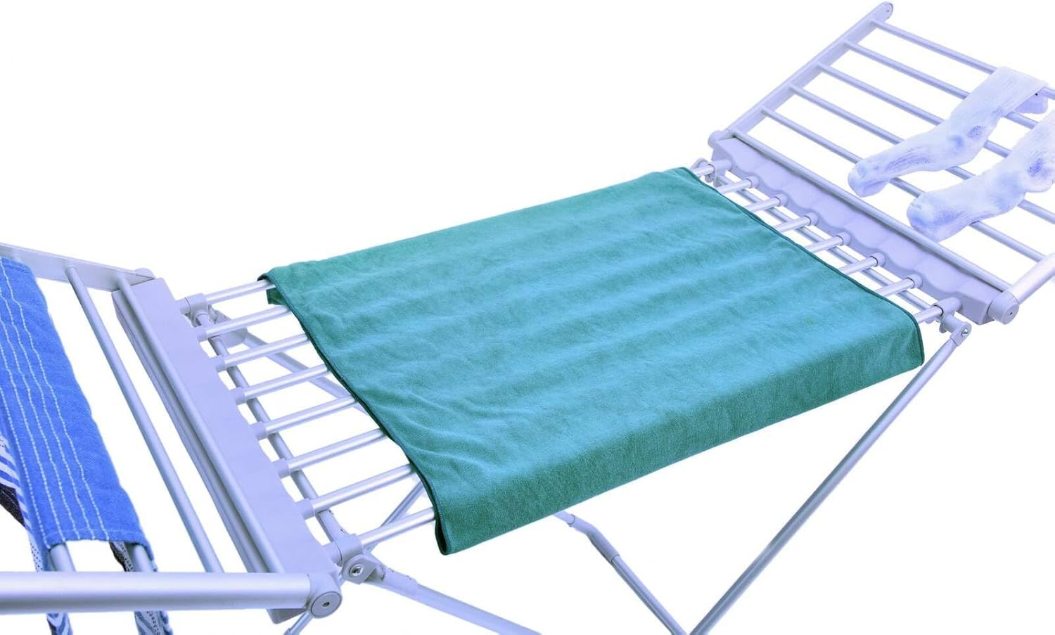 LENOXX Heated Clothes Drying Rack &ndash; Aluminum Construction, 230W Power, 20 Heated Bars, Foldable, Fast Drying, Easy Assembly & Storage, Premium Quality, Convenient Indoor Solution image number 5