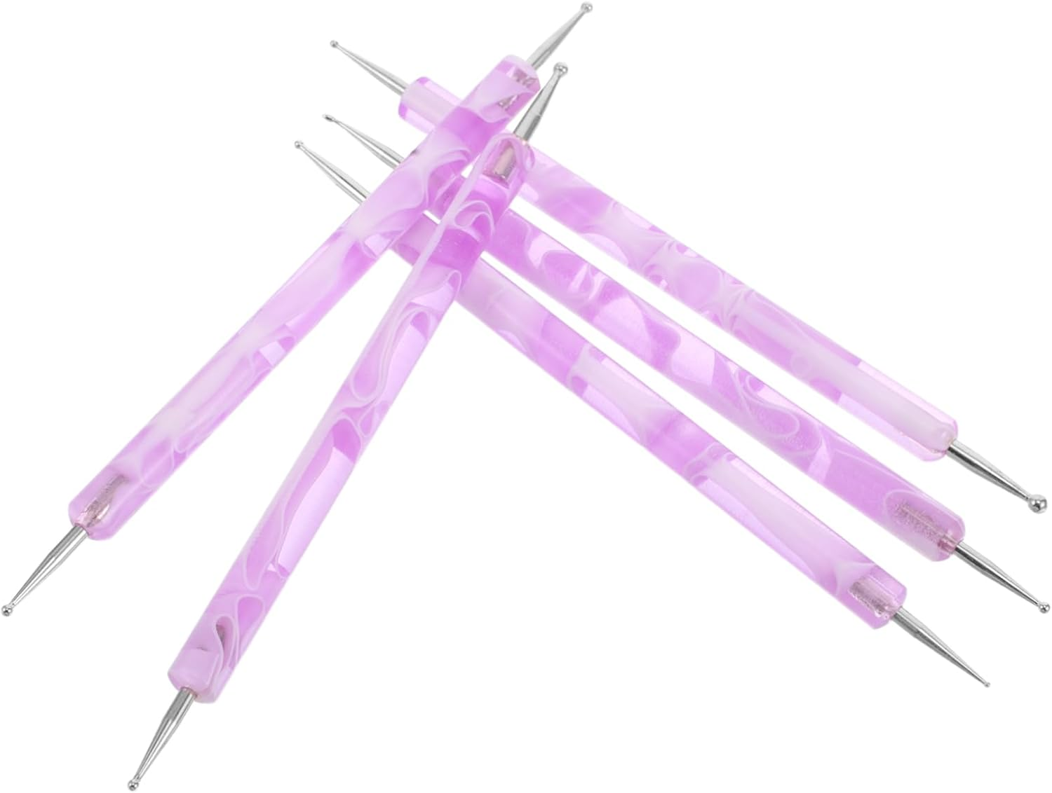 ELAYARD 5Pcs Nail Art Set Dotting Pens Tools Dot Paint Pens for Manicure for Nail Art Stamper Kit