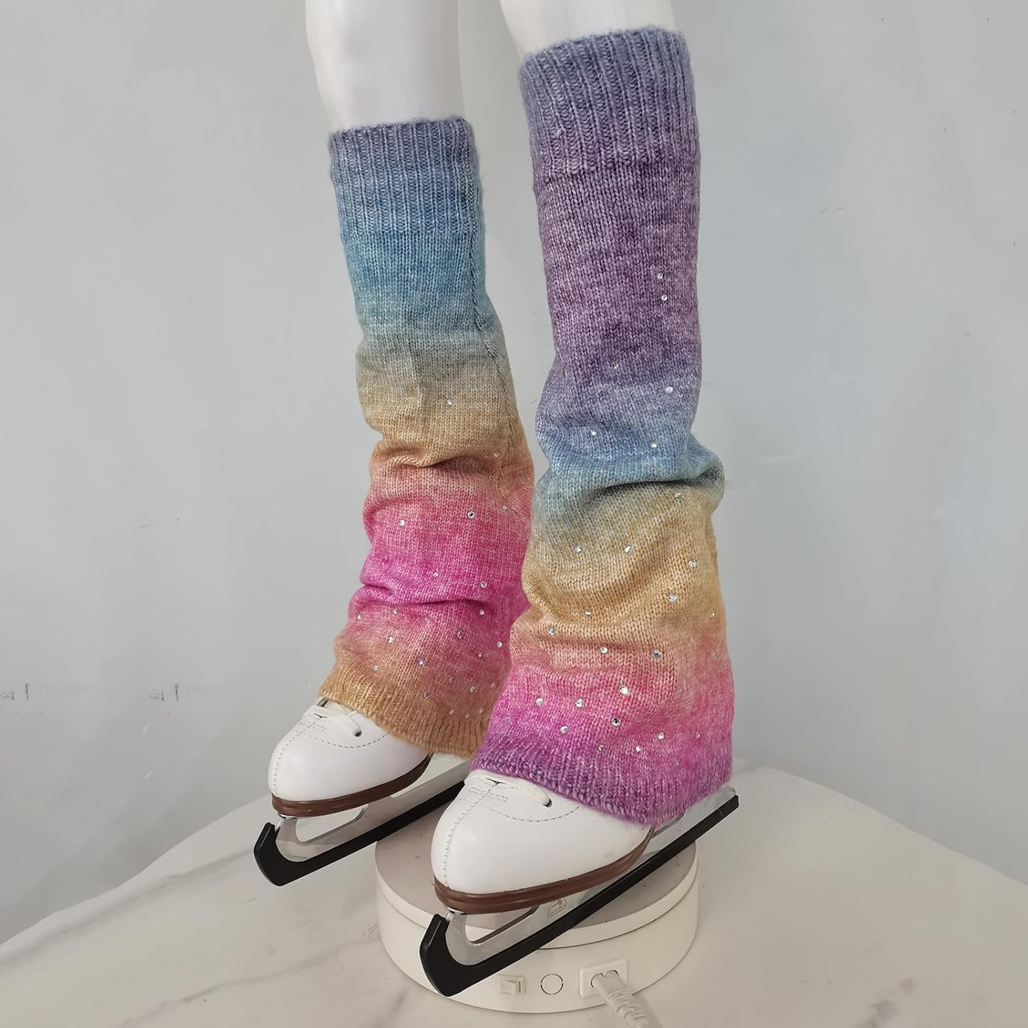 LIUHUO Eiskunstlauf Beinlinge F&uuml;r Erwachsene Und Kinder image number 1