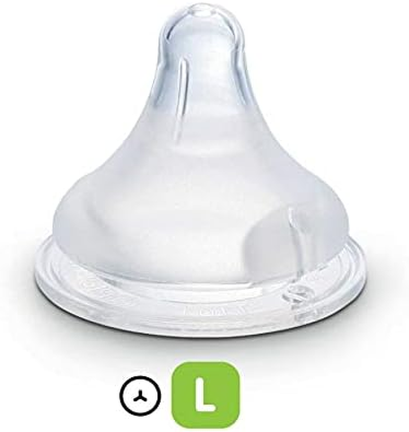 Pigeon Softouch Peristaltic plus Teat for 6+ Months Babies, (L), BPA & Bps-Free, 2-Pack image number 1