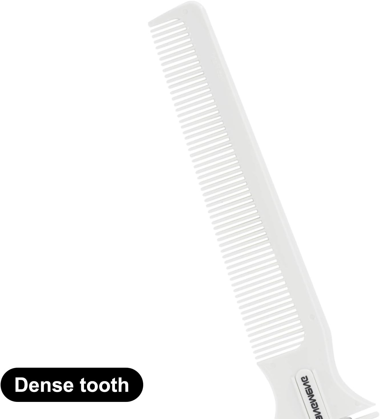 BANGMENG Hair Trimmer with Split Ends Razor - 2 Pieces for Thin & Thick Hair Cutting and Styling: Dense & Wide Teeth Combs, Double-Edge Blades