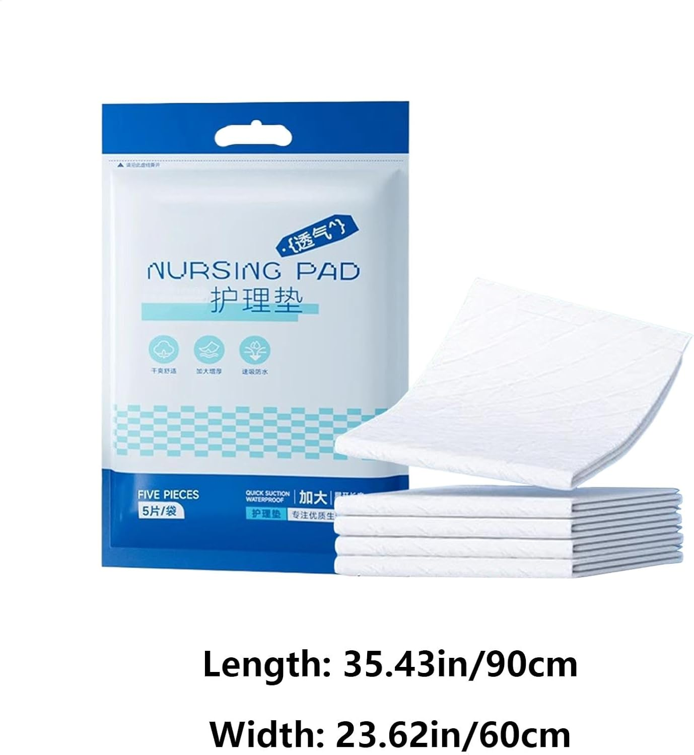 Lyanny Baby Changing Pads,Diaper Changing Liners Leakproof Quick Drying | Diaper Underpads, Waterproof Absorbent Table Protector Mat for Play Mat, Nursing Pad