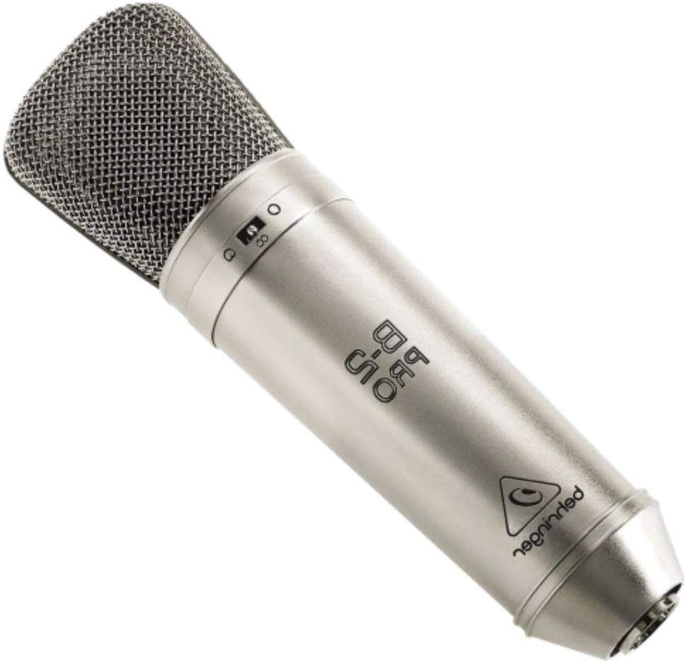 Behringer B-2PRO Large Dual-Diaphragm Studio Condenser Microphone, Silver image number 7