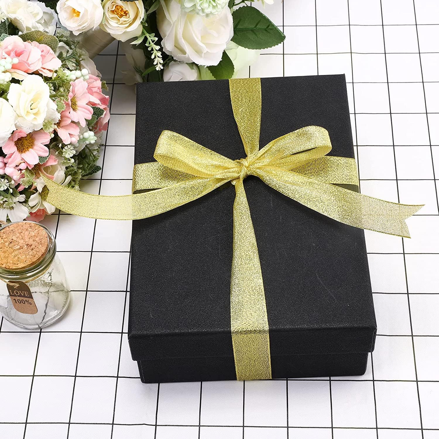 Gold Satin Ribbon,Fabric Satin Ribbons,Solid Polyester Ribbon,Silk Satin Roll Satin Ribbon,2 Pack Polyester Fabric Ribbons,Fabric Ribbons Satin Ribbons Solid Polyester Ribbon for Gift Wrapping image number 3