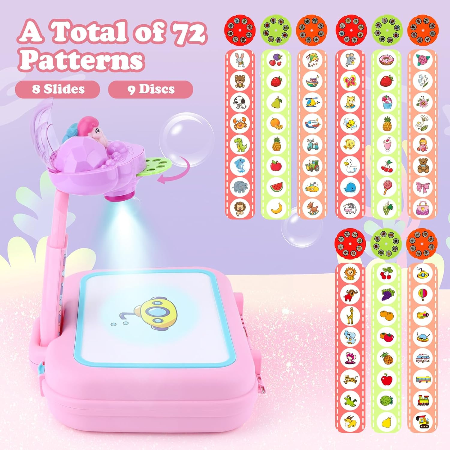 Drawing Projector for Kids Arts and Crafts Includes Drawing Board Crayons Coloring Book Stickers Kids Toys for Age 3 to 6 Years Old Toddler Sensory Montessori Learning Education Travel Toys