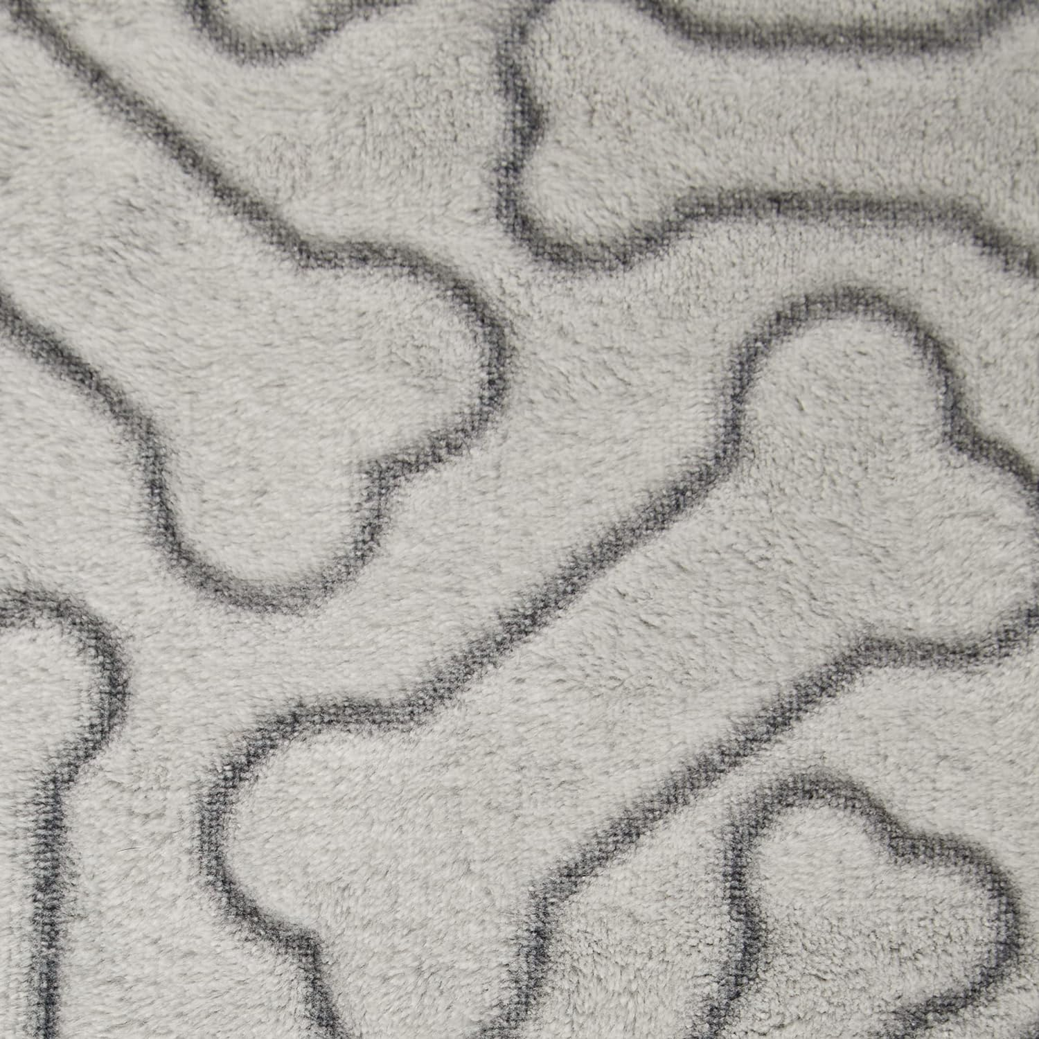 DII Bone Dry Microfiber Pet Blanket for Dogs and Cats, 36X48, Warm, Soft and Plush for Couch, Car, Trunk, Cage, Kennel, Dog House-Taupe - Navy image number 3