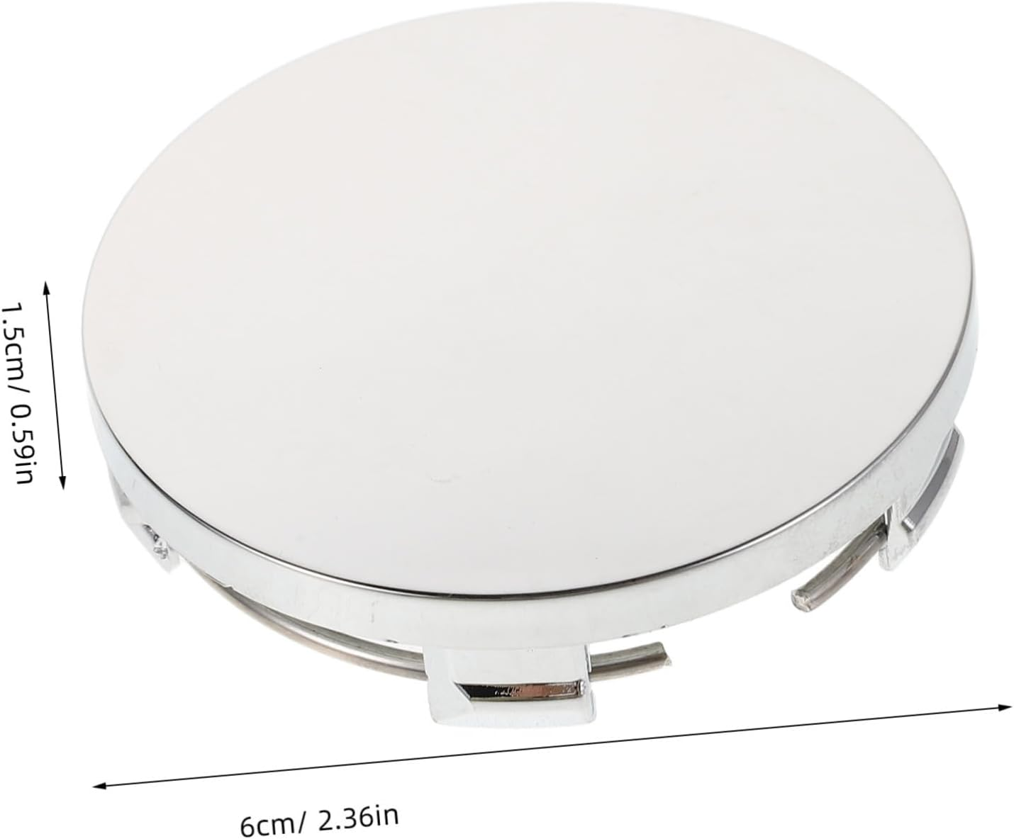 ELAYARD 4Pcs R60 Electroplated Wheel Center Caps 60Mm Outer Diameter 56Mm Inner Diameter Car Hubcaps Replacement Set for Automotive Wheel Hub Modification and Decoration