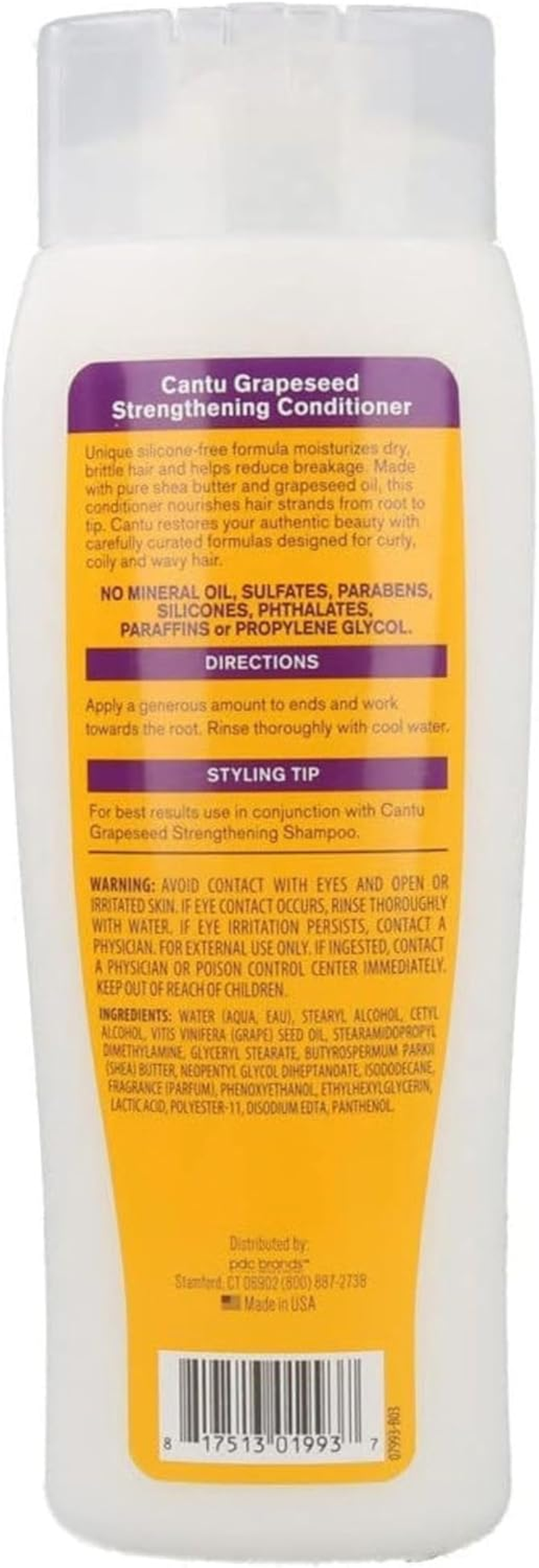 Cantu Grapeseed Hydrating Sulfate Free Cream Conditioner 400 Ml image number 3