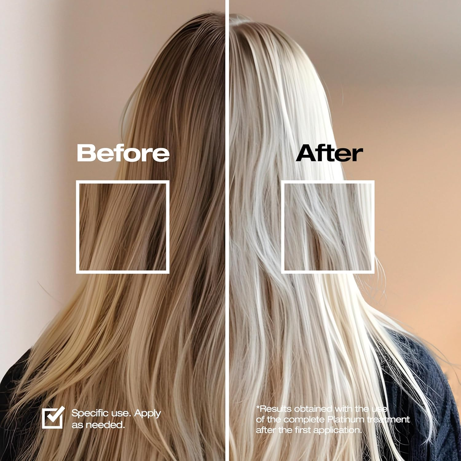 Abril Et Nature - Platinum Hair Mask Professional - for Blonde, Lightened, Highlights And/Or Grey Hair - Purple Tint - Bye Yellow Tones - Platinum Radiance - 1000 Ml image number 4