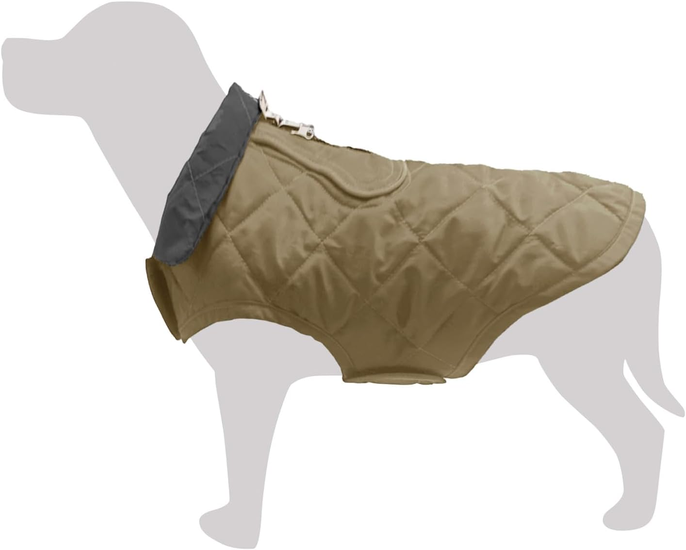 Arquivet Aconcagua Quilted Dog Vest Beige L 35 Cm Cold Protection Dog Vest