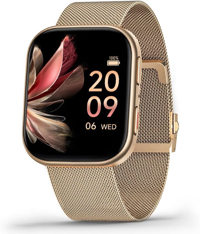 FITVII Health & Fitness Tracker (Answer/Make Calls), Smart Watch with 24/7 Heart Rate and Blood Pressure, Sleep Tracking, Blood Oxygen Monitor, 120+ Sport Mode Waterproof Activity Tracker