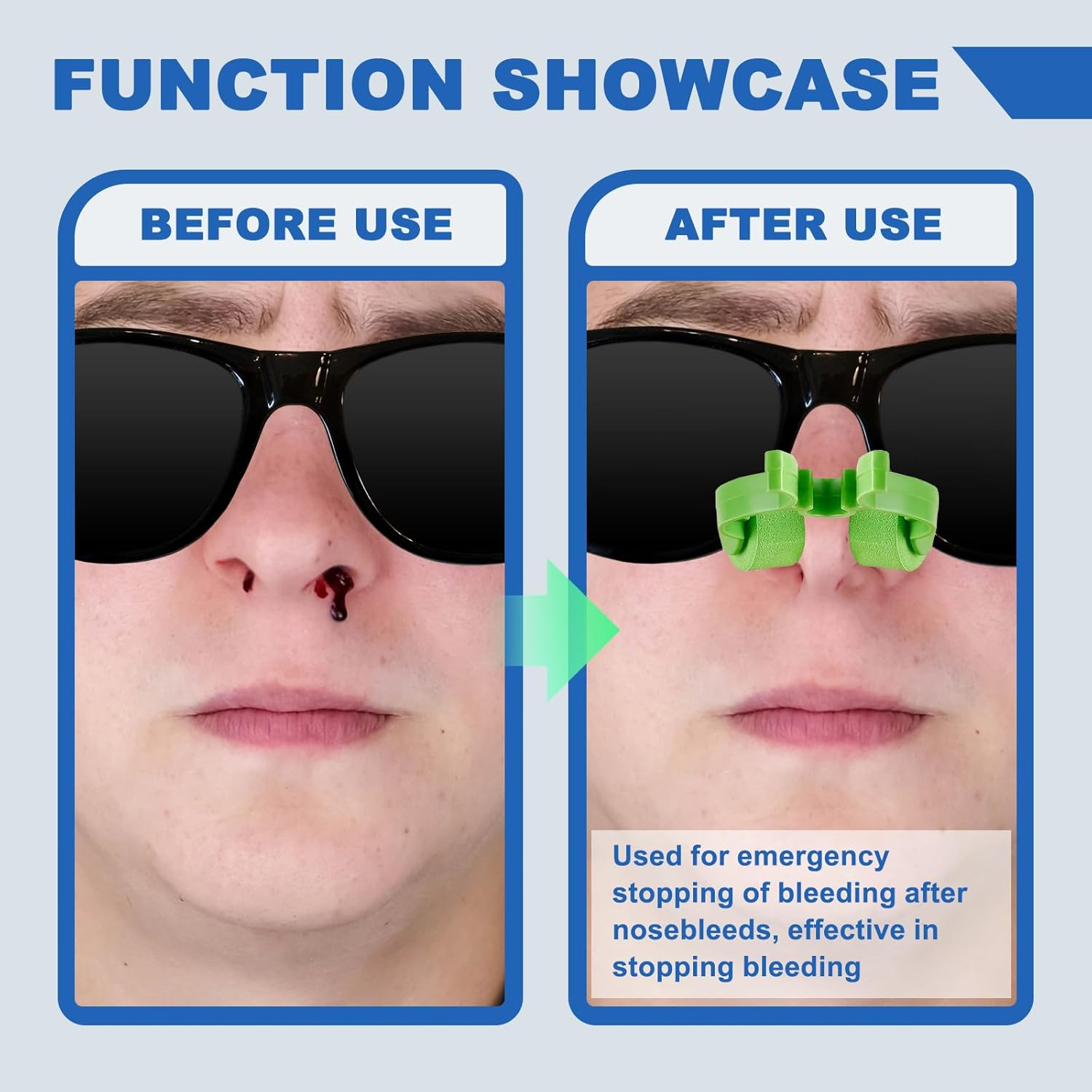 48 Pcs Plastic Foam anti Snore Nose Clip, Nose Clamps for Nosebleeds, Bloody Nose Stoppers, Swim Nose Clip Adult, Nose Clips for Accidental or Emergency Condition image number 2