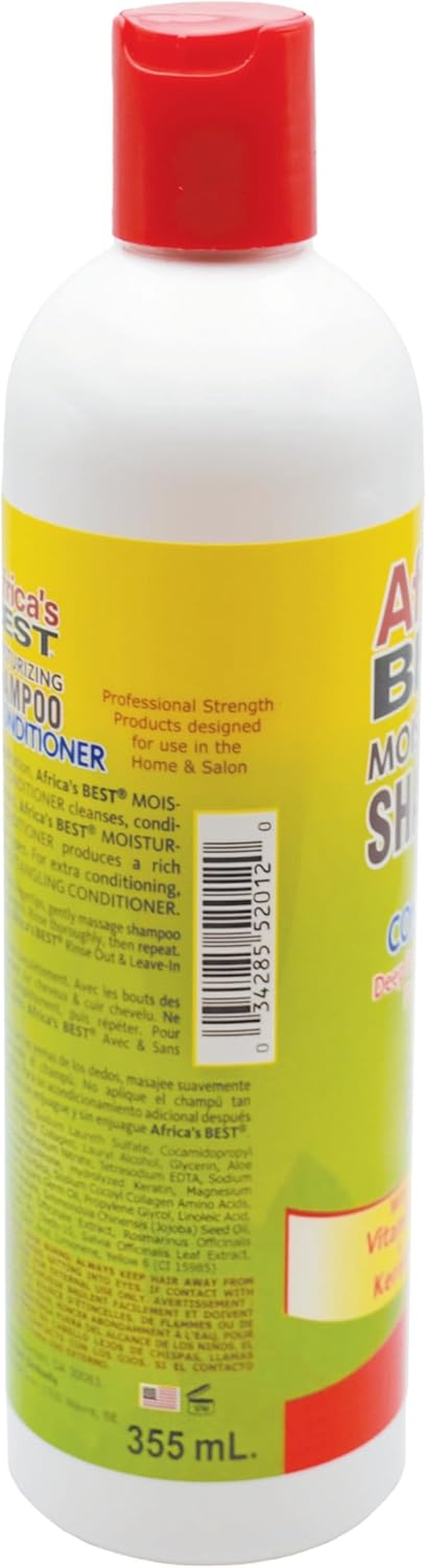 Africa'S Best Moisturizing Shampoo with Conditioner, 12 Ounce image number 1