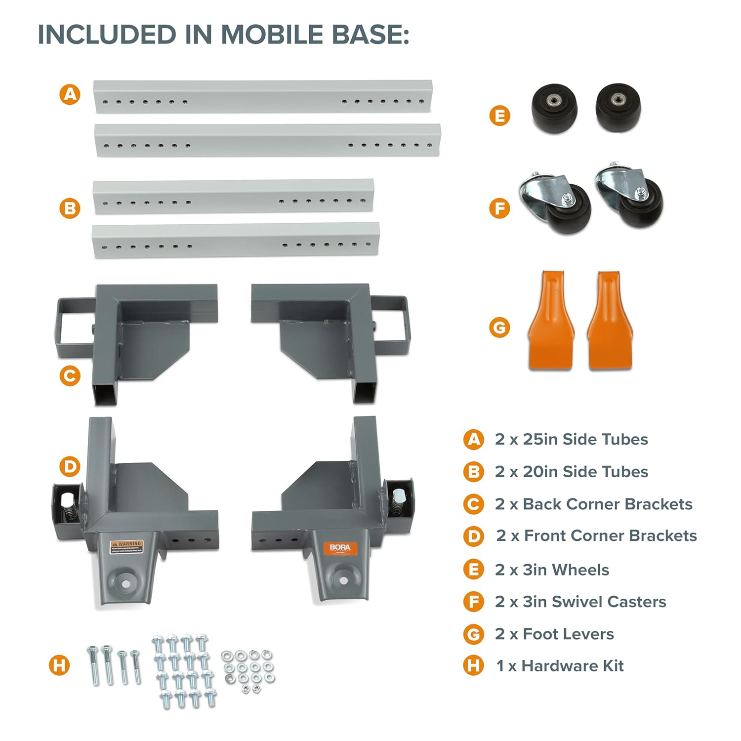 Bora Portamate Pm-3500-Industrial Strength Universal Rolling Mobile Base That Makes Your Heaviest Power Tools Easy to Move image number 3