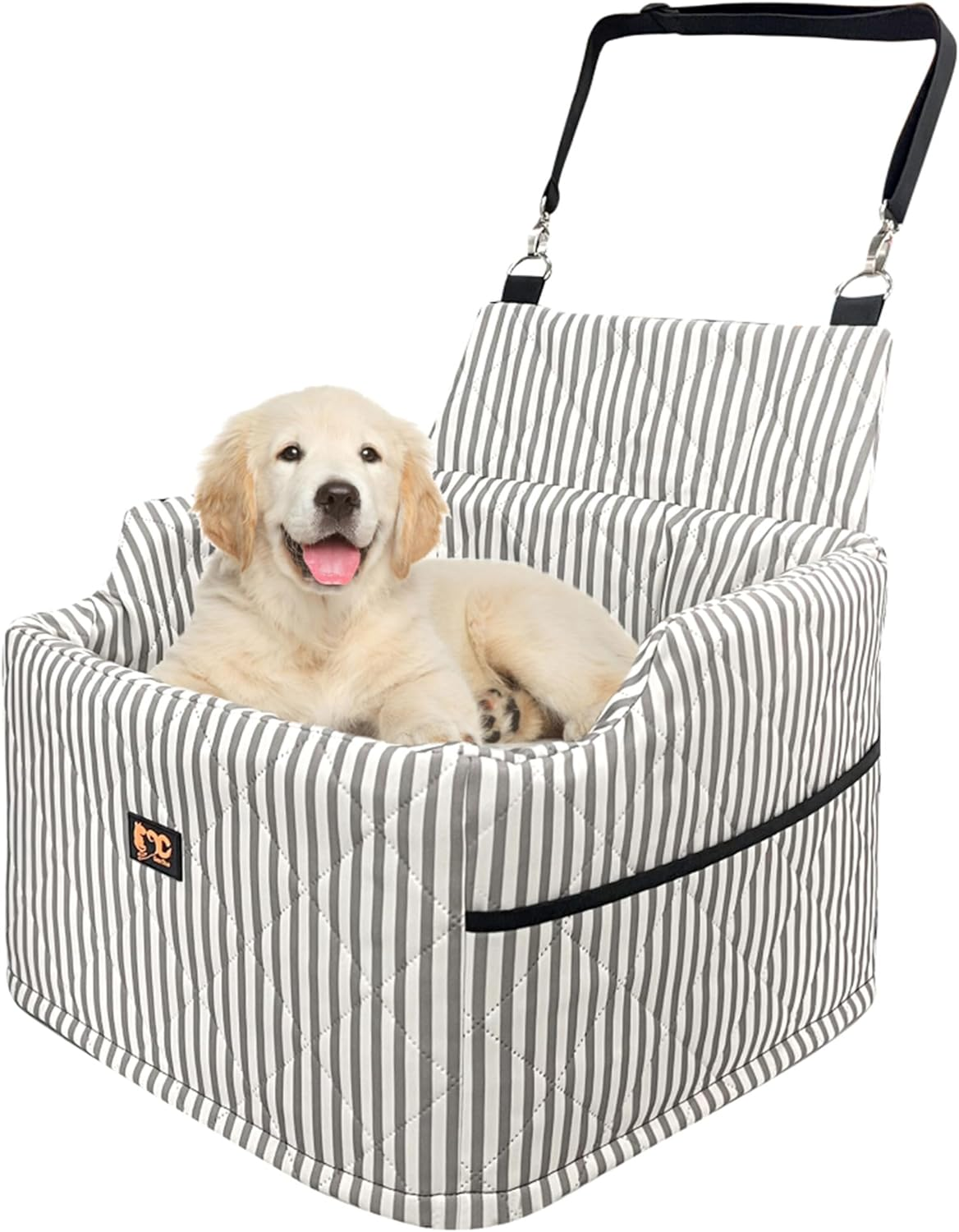 Dog Car Seat for Small Medium Dogs, Pet Safety Booster Seat, Dog Seat Travel Bed with Safety Leash, Sofa Pet Bed,Disassembled for Easy,17.7In*17.7In*12.2In (M) image number 4