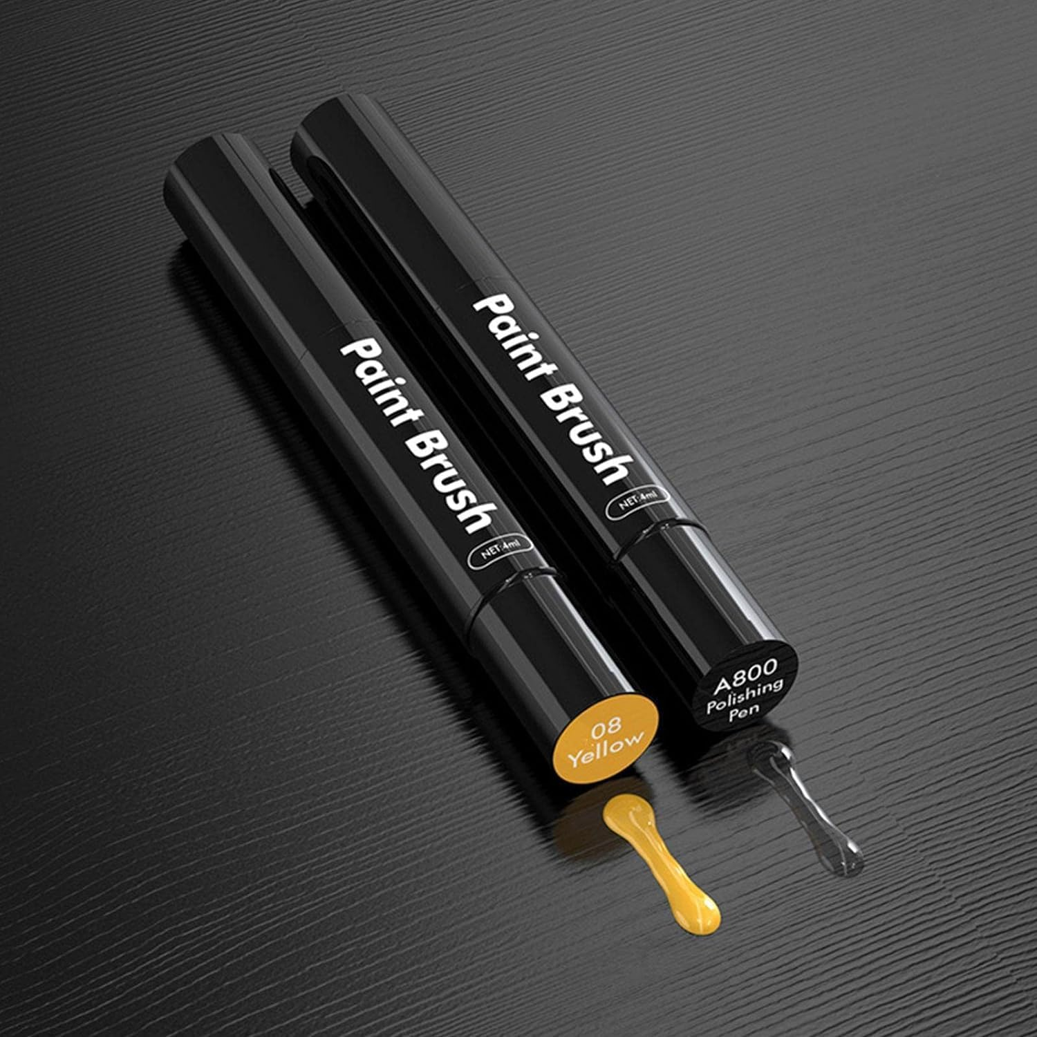 2PCS Car Touch up Pen Paint Scratch Repair with Polish Pen Wheel Fill Paint Pen Black/White/Multi-Color Optional for Various Cars Paint and Rim Repair image number 6