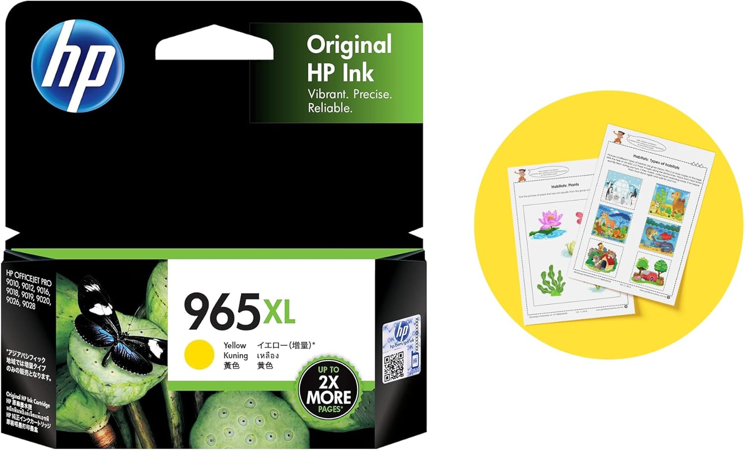 HP 965XL Genuine Original High Yield Yellow Ink Printer Cartridge Works with HP Officejet Pro 9010 All-In-One Printer Series, HP Officejet Pro 9020 All-In-One Printer Series - (3JA83AA) image number 4