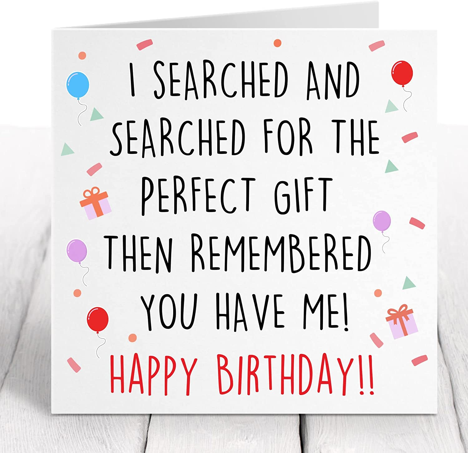 Birthday Card for Men - Mum Dad Brother Birthday Cards Funny - Best Friend Happy Birthday Card - Women Adult Female Husband Him Wife Sister - 40Th 50Th - 14Cm