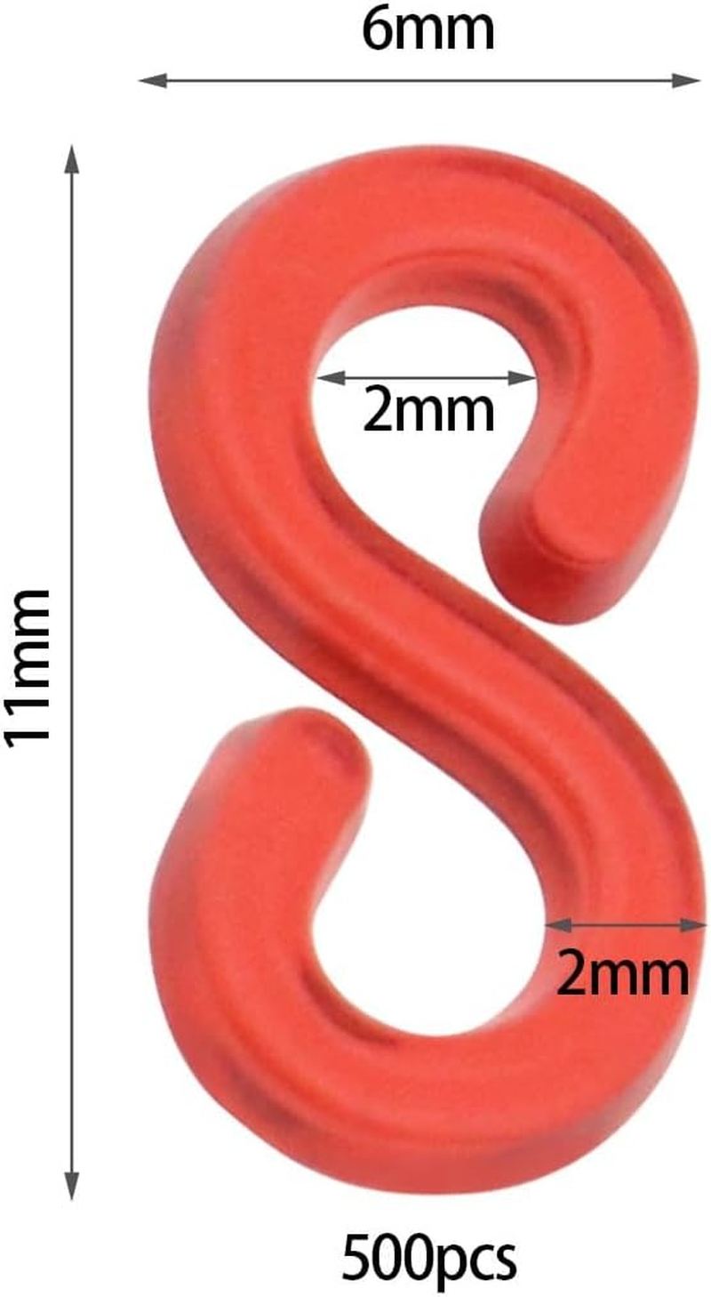 Ecsing 500Pcs Loom Band Clip for Kids Creativity Coordination DIY Basic Braided Accessories Jewelry Accessories Complete DIY Kit Special Occasion Friends Family (Colourful) - Clear image number 5