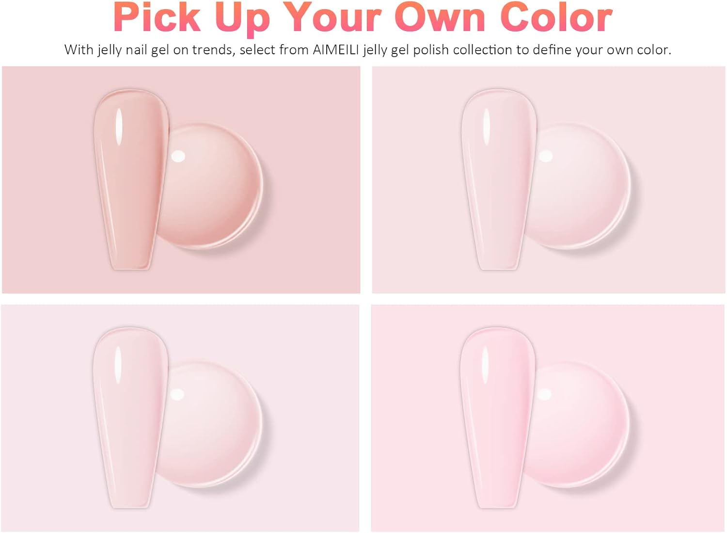 AIMEILI Gel Nail Polish Set 4 X 10ML image number 4
