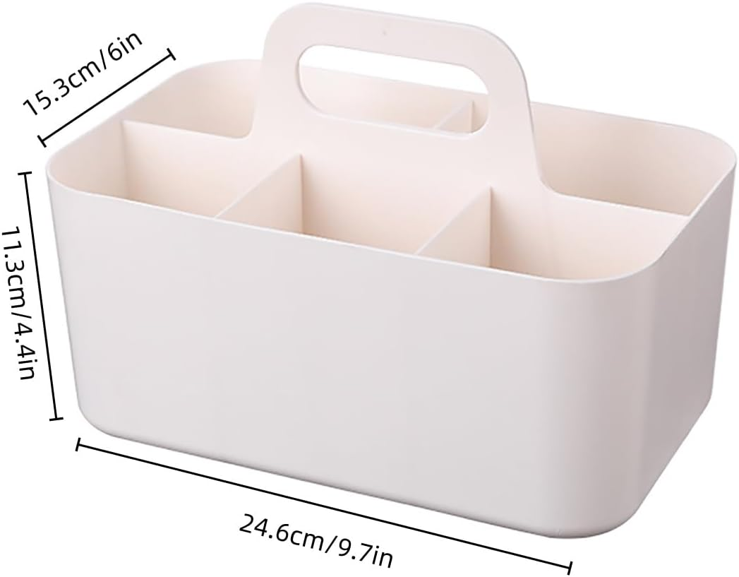 AIMALL Multi-Function Desktop Organizer - Multi-Function Storage Solution for Office Supplies, Cosmetics and Stationery, Portable and with Multiple Compartments - Pink image number 6