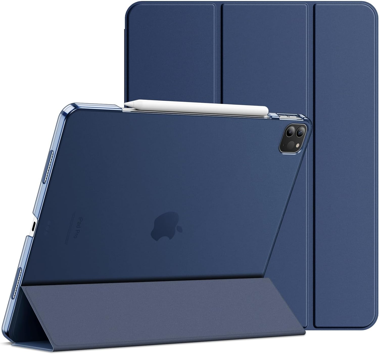 Jetech Case for Ipad Pro 12.9-Inch (6Th/5Th Generation, 2022/2021 Model), Slim Stand Hard Back Shell Smart Cover with Auto Wake/Sleep (Navy) - Light Purple image number 7