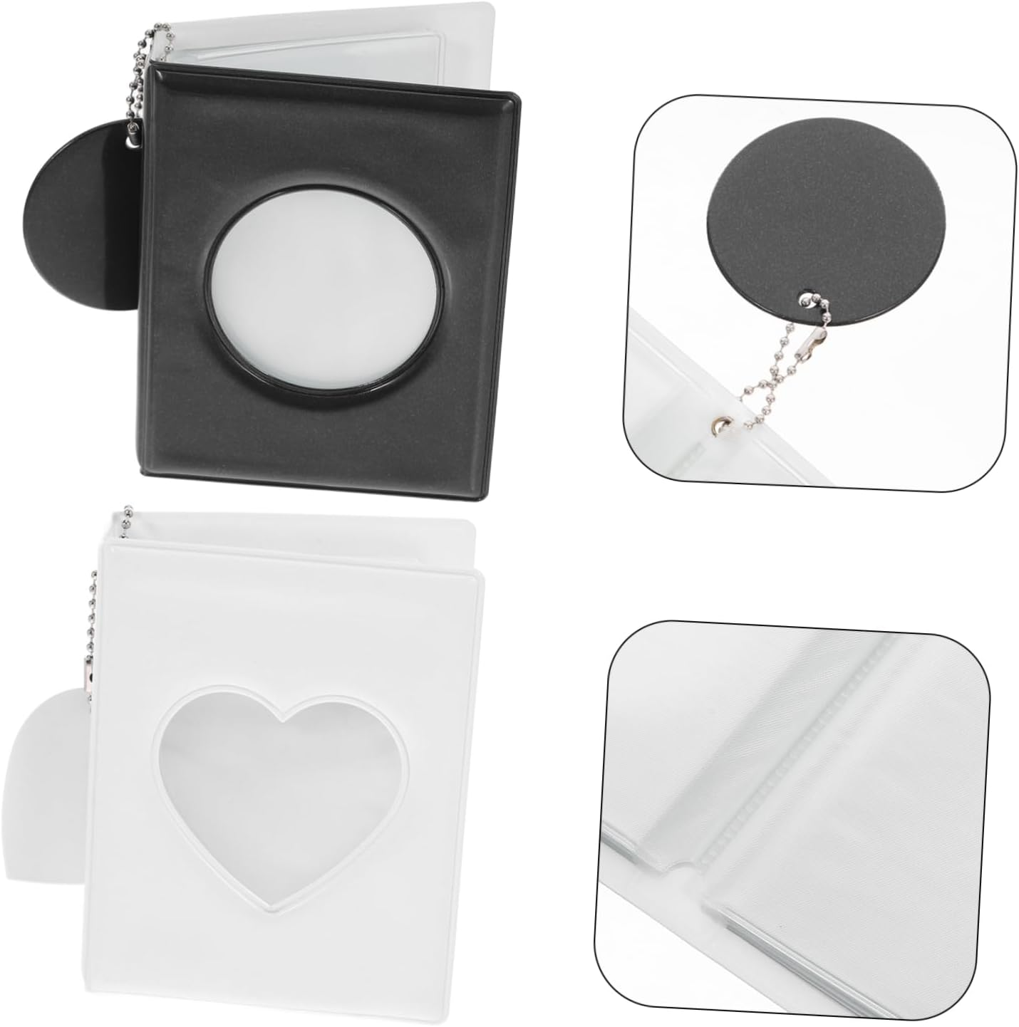 Garneck 2Pcs Photocard Display Mini Card Binder Stylish and Elegant Photo Card Holder Book for Collectors image number 2