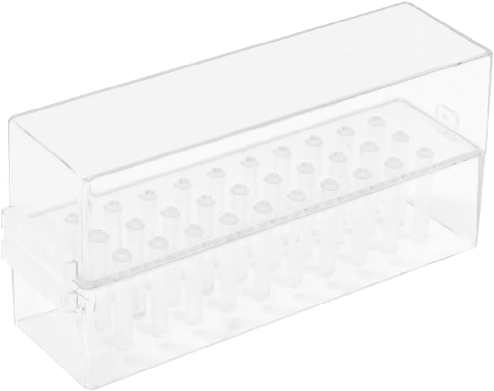 Healvian Nail Art Storage Box Nut Nail Grinder Nail Drill Storage Manicure Organiser Tool Box Nail Clippers Case for Nail Drill Holder for Nail Drill ABS Transparent image number 5