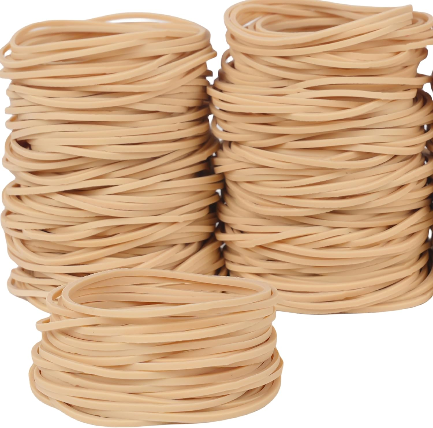 Rubber Bands No.19 Size#19 Beige Elastic Rubber Band 400Pcs 200Grams Office Supplies File Folders Litter Box image number 3