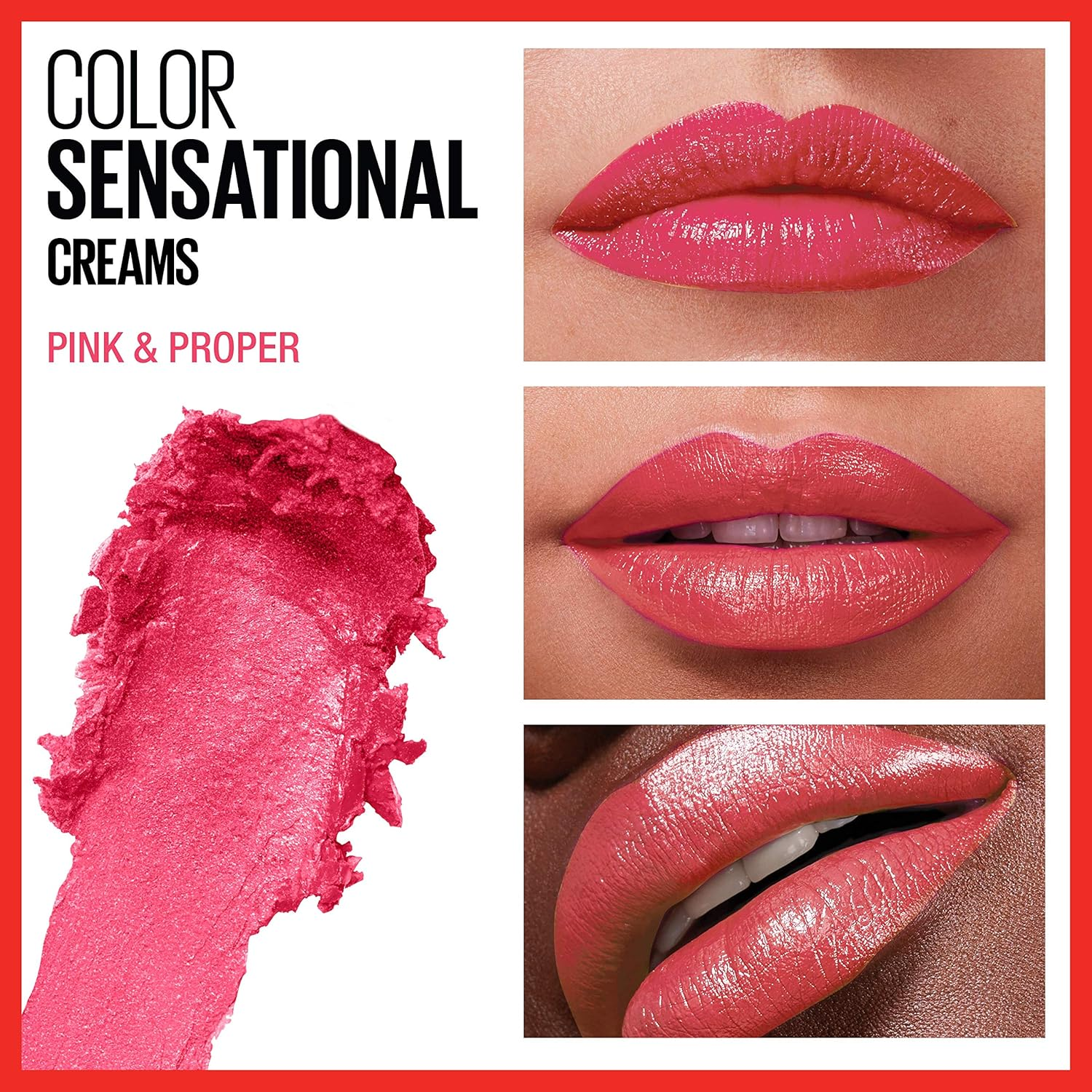 Maybelline New York Color Sensational the Creams Lipstick - Pink & Proper image number 5