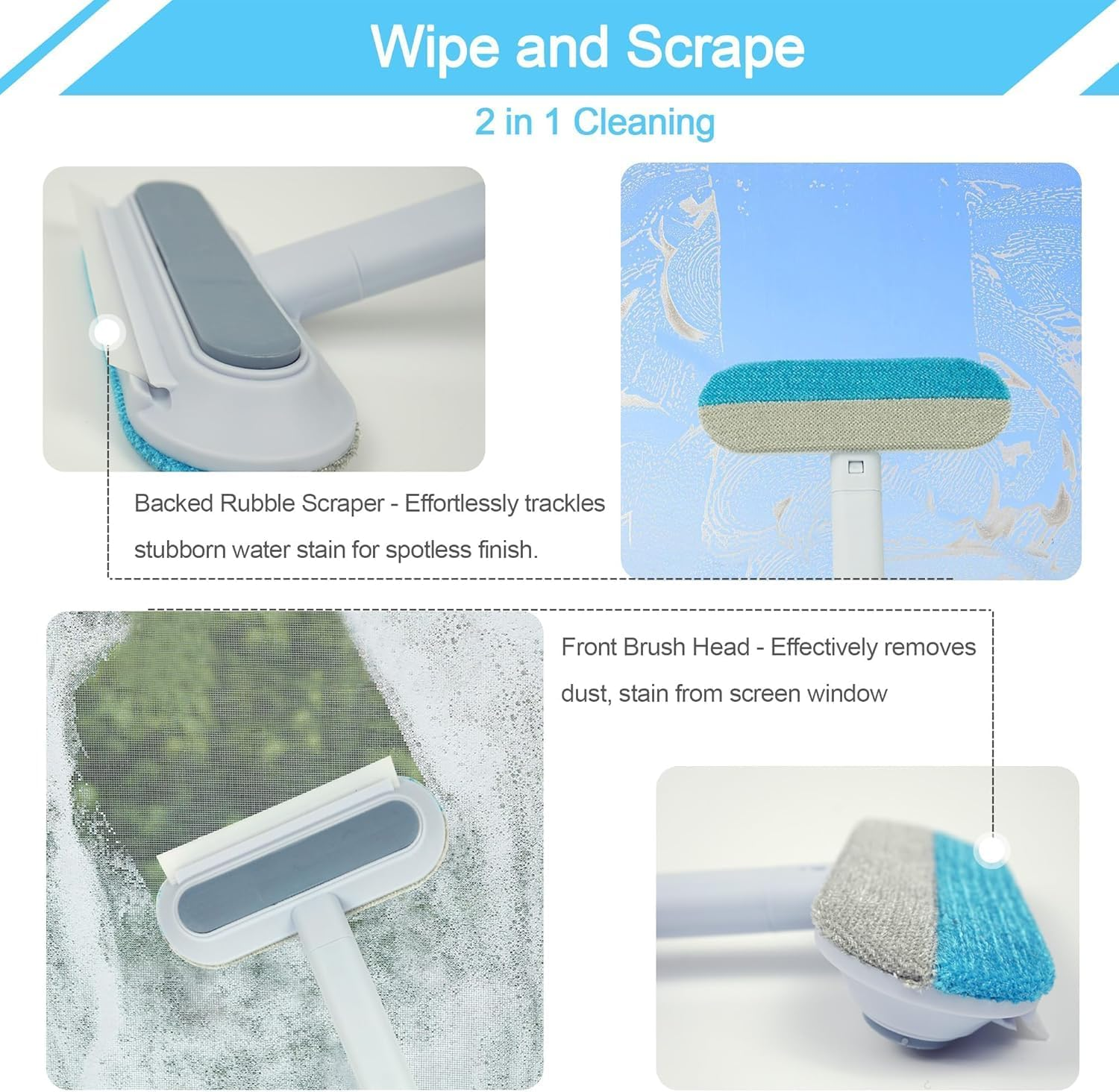 Walquicks Reusable Pet Hair Remover for Dogs & Cats - Washable Lint Cleaner Brush for Furniture, Couch, Carpet, Car Seat, Clothing, Bedding - Eco-Friendly Pet Hair Roller image number 6