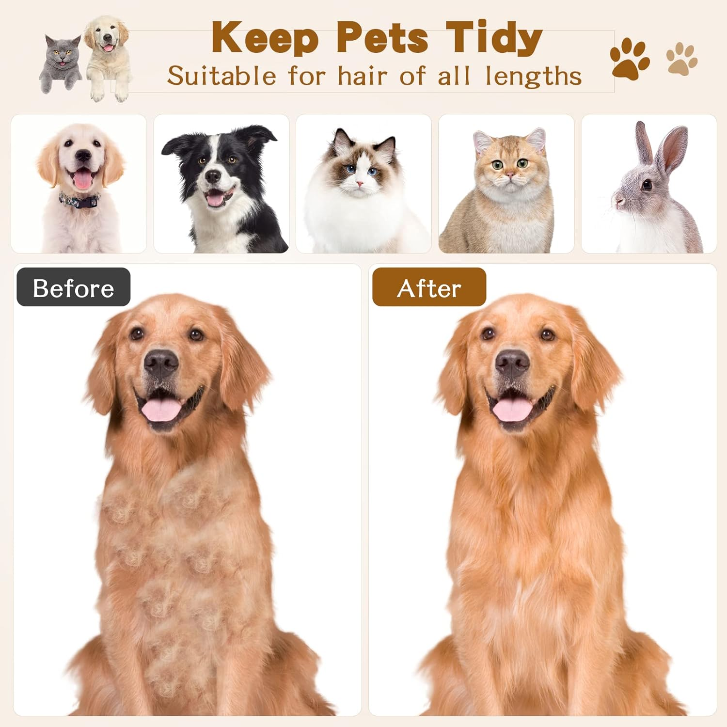 DLUGOPIS 4 in Pet Face and Finishing Comb for Dogs Small Faces Metal Pocket Comb Perfect for Matted Fur Knots Tangles image number 1