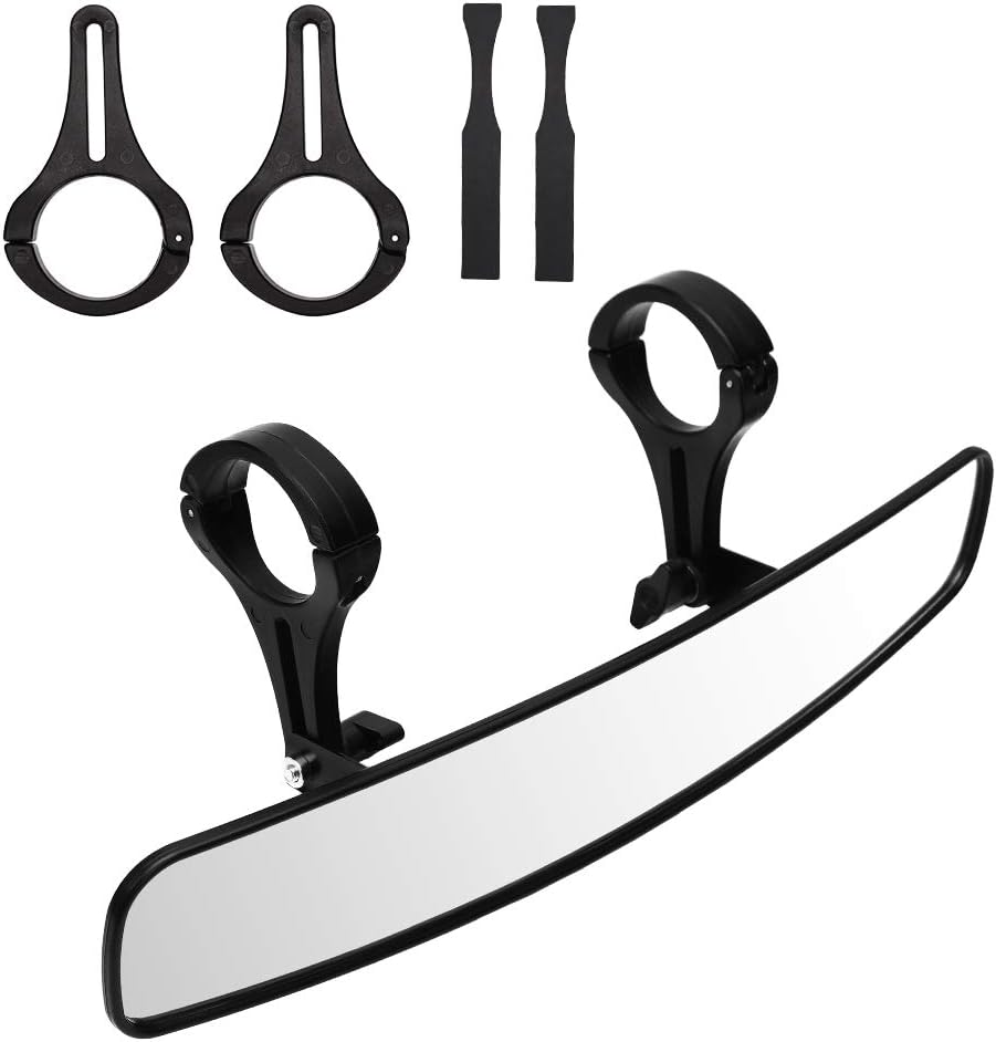 BETOOLL 16.5" Wide Rear View Race Mirror Convex Mirror with 1.75"-2&rdquo; Clamp for UTV Compatible with Yamaha,Polaris,Kawasaki MULE