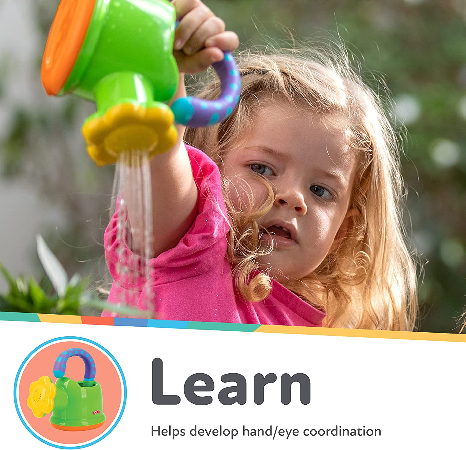 Nuby Fun Watering Can Bath Toy image number 4