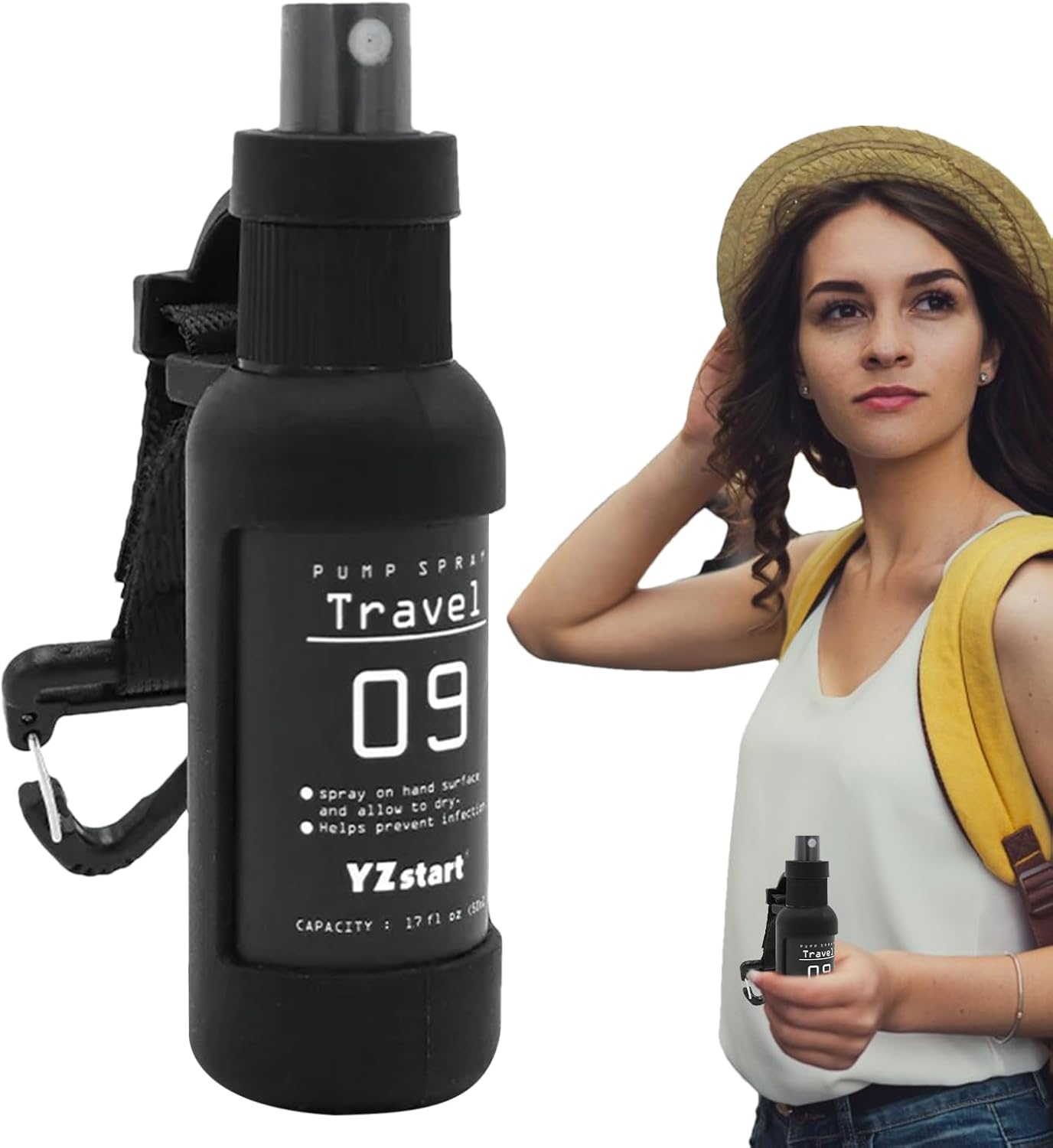 Fine Mist Spray Bottle, 50Ml Empty Empty Mist Travel Mist Atomizer - Reusable Atomizer Travel Spray Fleet for Toners, Hairdressing, Fragrance, Samples image number 4