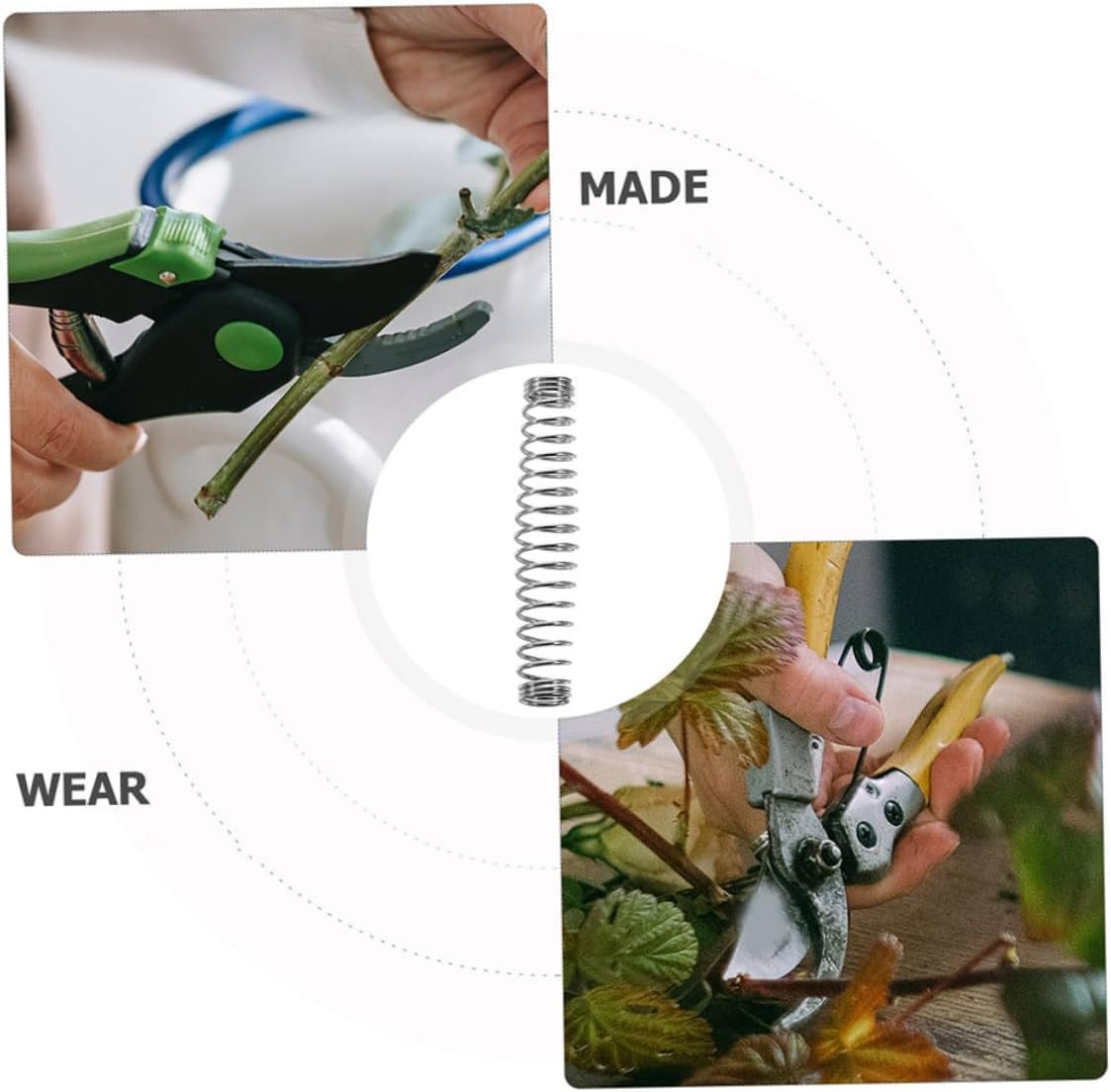 ORFOFE 50Pcs Gardening Scissors Pruner Shears Garden Shears for Pruning Trees Shrubs Floral Clippers Compression Springs Bonsai Pruning image number 6