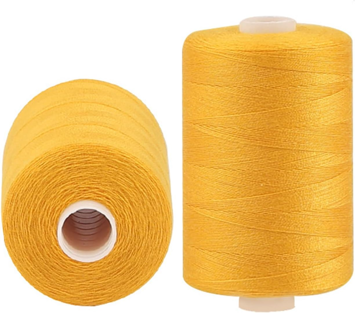 Haobase Sewing Thread Assortment Coil Black 1000 Yards per Spool 40S/2 Polyester Thread Sewing Kit for Hand and Machine Sewing