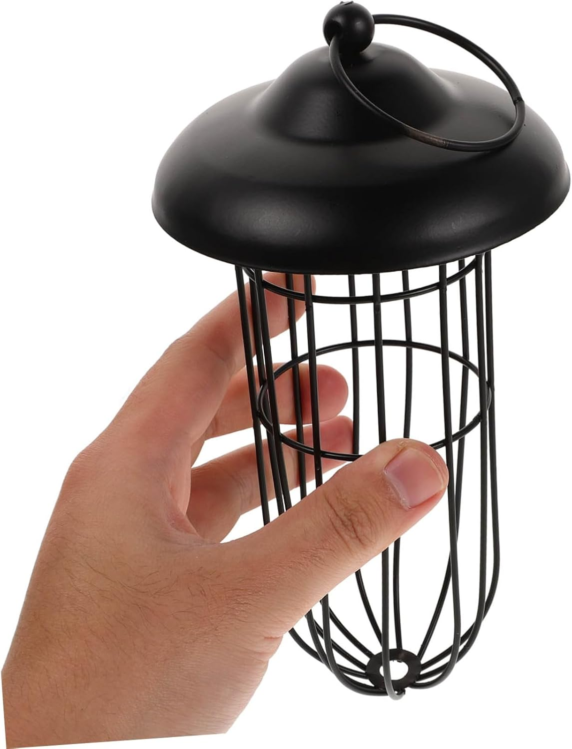 Ipetboom Outdoor Hanging Metal Bowl Bird Feeder Hollow-Out Design Iron Feeding Tool for Canary Parrot Lark Birds Supplies image number 7