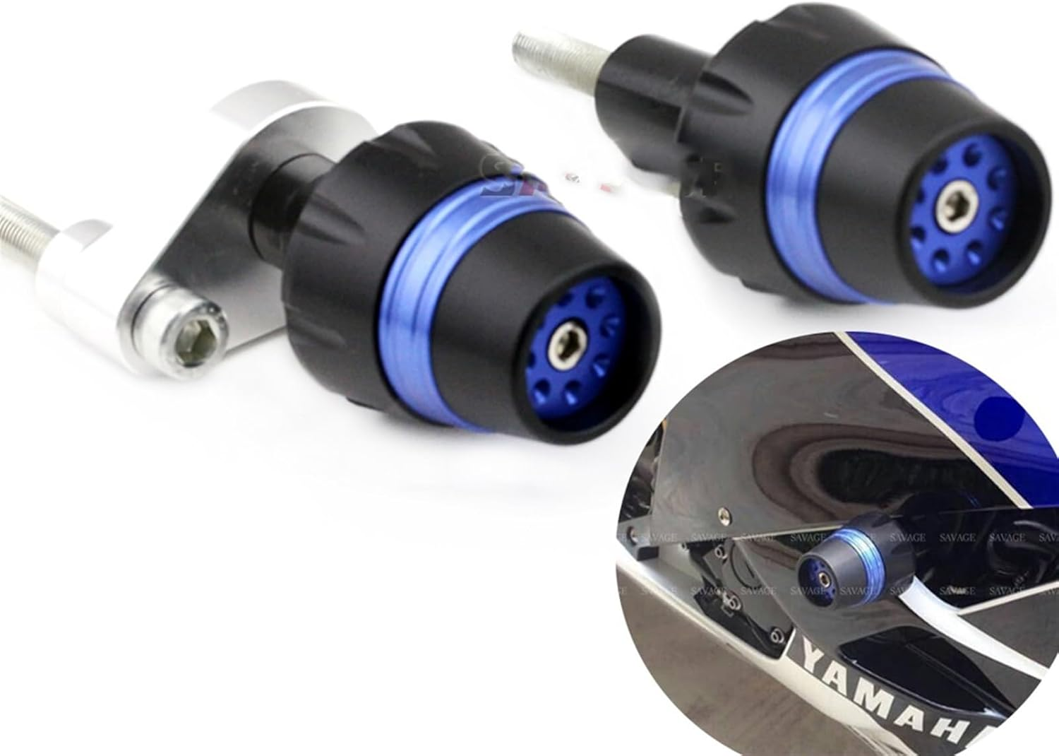 Motorbike Frame Sliders for Y┐AMAHA YZF R6 2006-2013 2007 Motorcycles Accessories Falling Protection Motorbike Crash Protector YZF-R6 Frame Sliders (Color : Green)