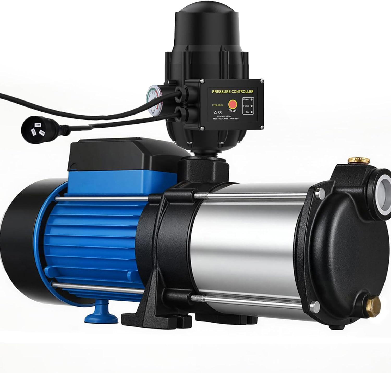 Advwin Water Pump, 2100W Automatic High Pressure Pumps Controller Multi Stage, 2HP Booster Pumps Irrigation image number 2