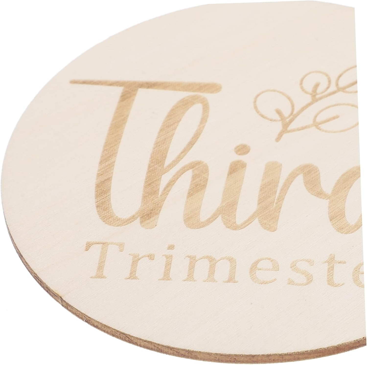 11-Piece Wooden Pregnancy Journey Milestone Discs Set Double-Sided Weekly Signs for Newborn Photo Props Track Your Baby'S Growth Milestones image number 1